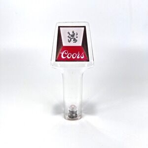 Vintage COORS BEER‎ TAP HANDLE Acrylic Lucite Plastic 5 ½ inches Tall